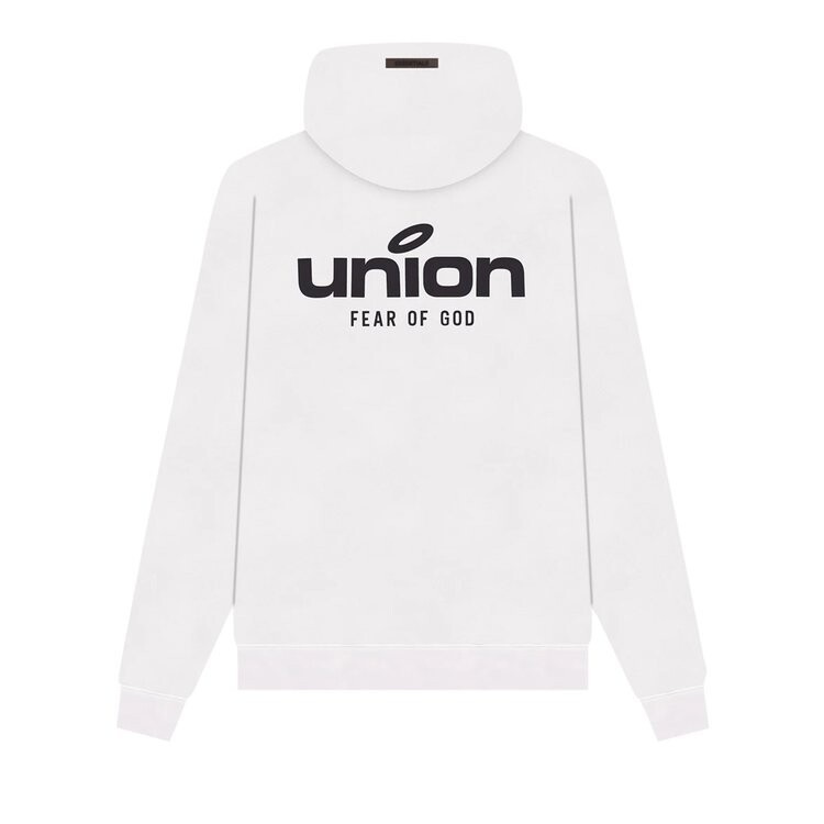 Худи Fear of God Essentials x Union Vintage Hoodie 'White', белый — фото 3