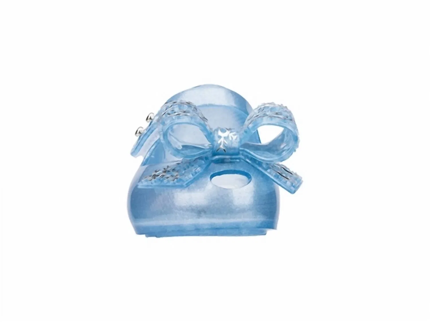 Детские сандалии для девочек с круглым носом Mini Melissa Ultragirl Frozen, Pearl Blue Glitter — фото 3