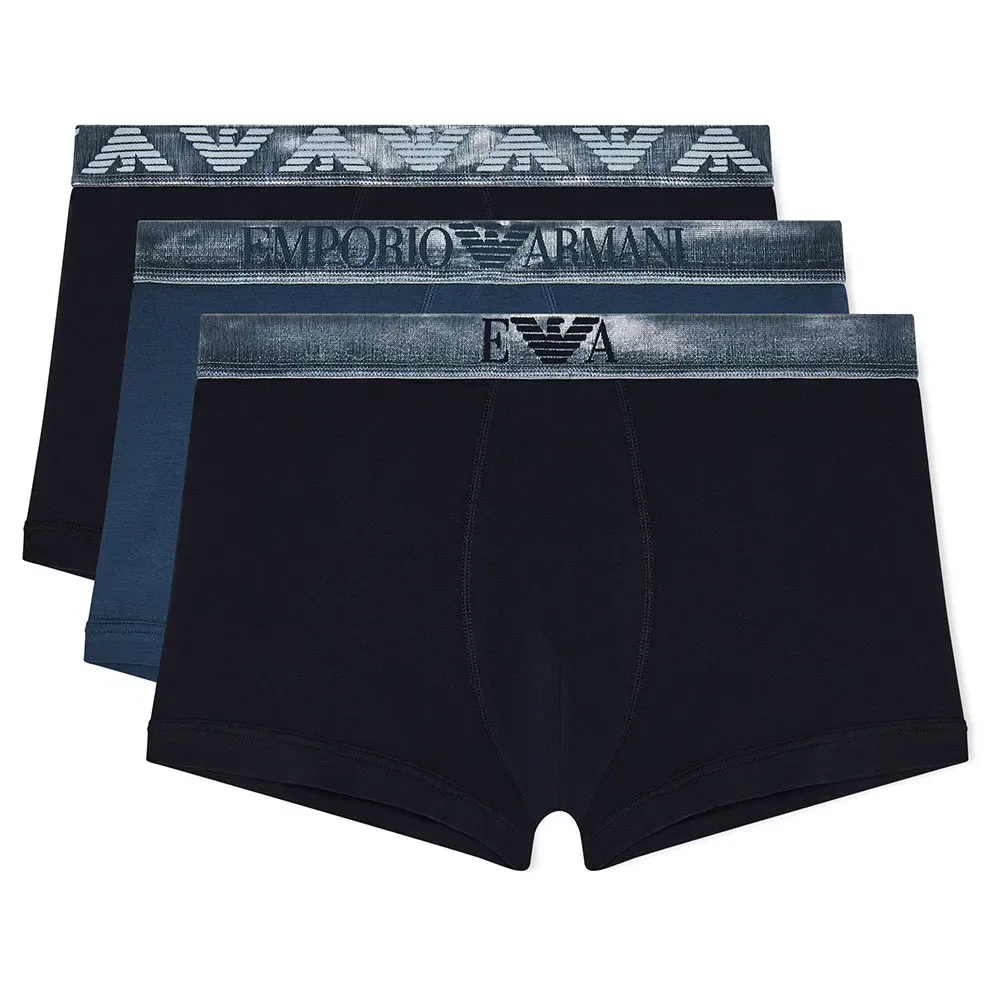 Трусы боксеры Emporio Armani 3 шт, синий