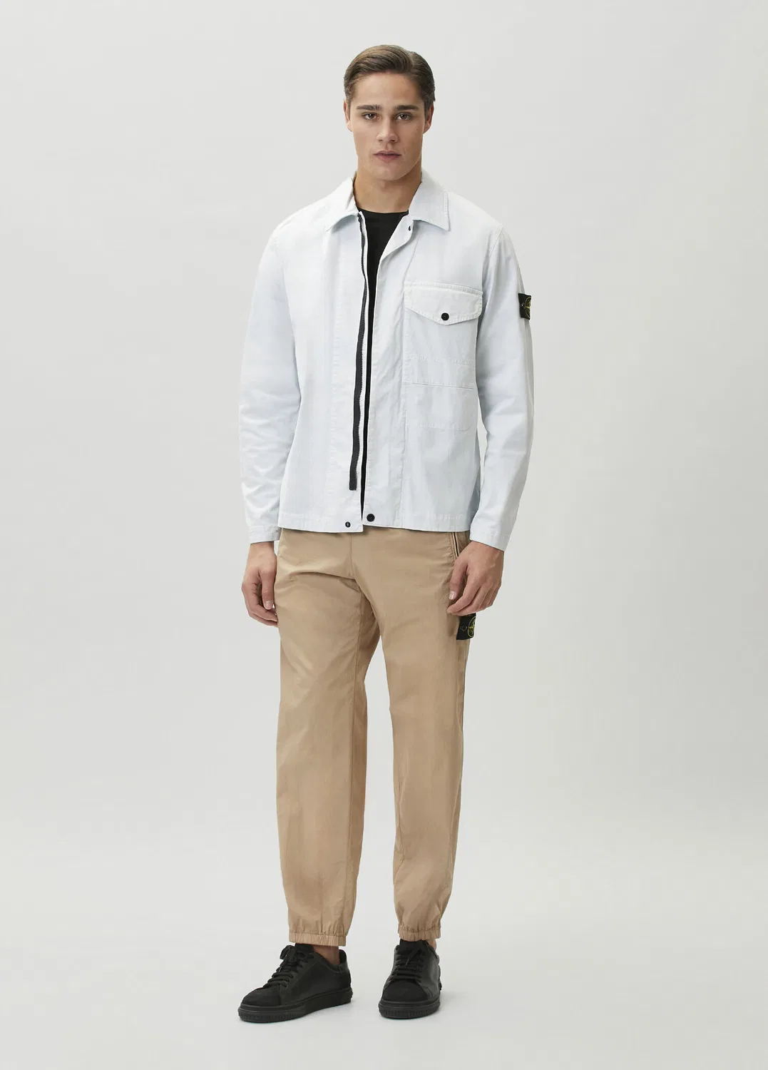 Спортивная рубашка Stone Island, light blue — фото 2