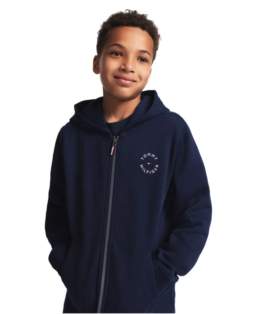 Худи на молнии с капюшоном Tommy Hilfiger, Navy Blazer