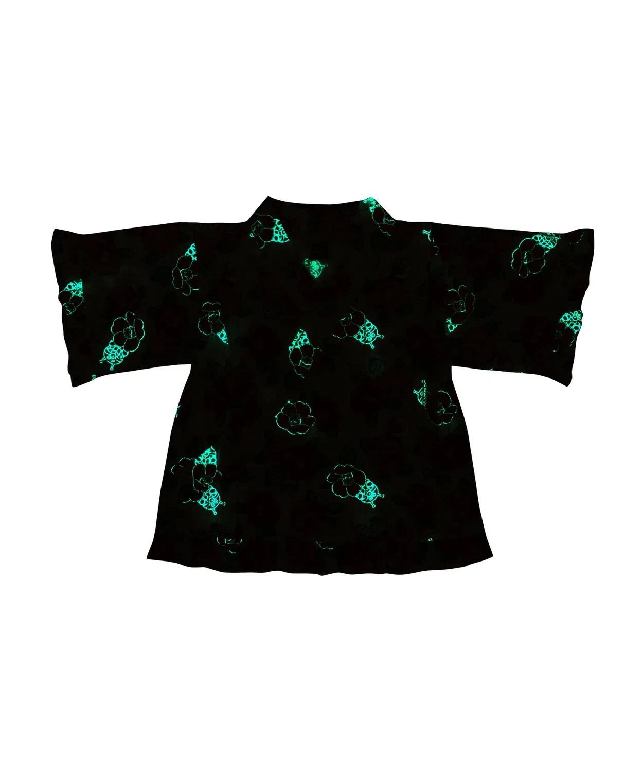 Детское кимоно с принтом, светящееся в темноте, модель ANPANMAN KIDS COLLECTION, Офф-Белый — фото 4
