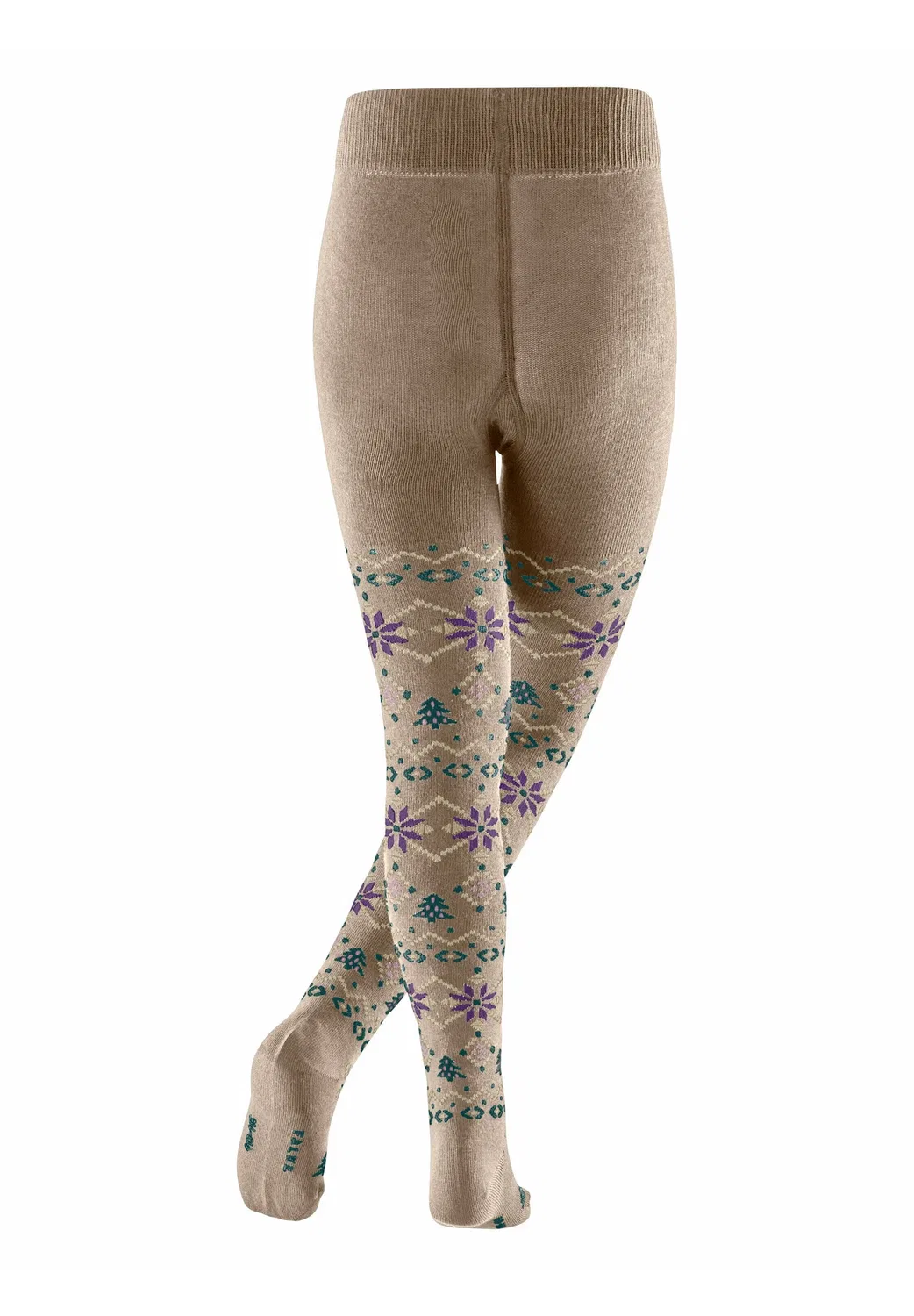 Nordic Fair Isle Strumpfhose - колготки Falke, Ginger — фото 2