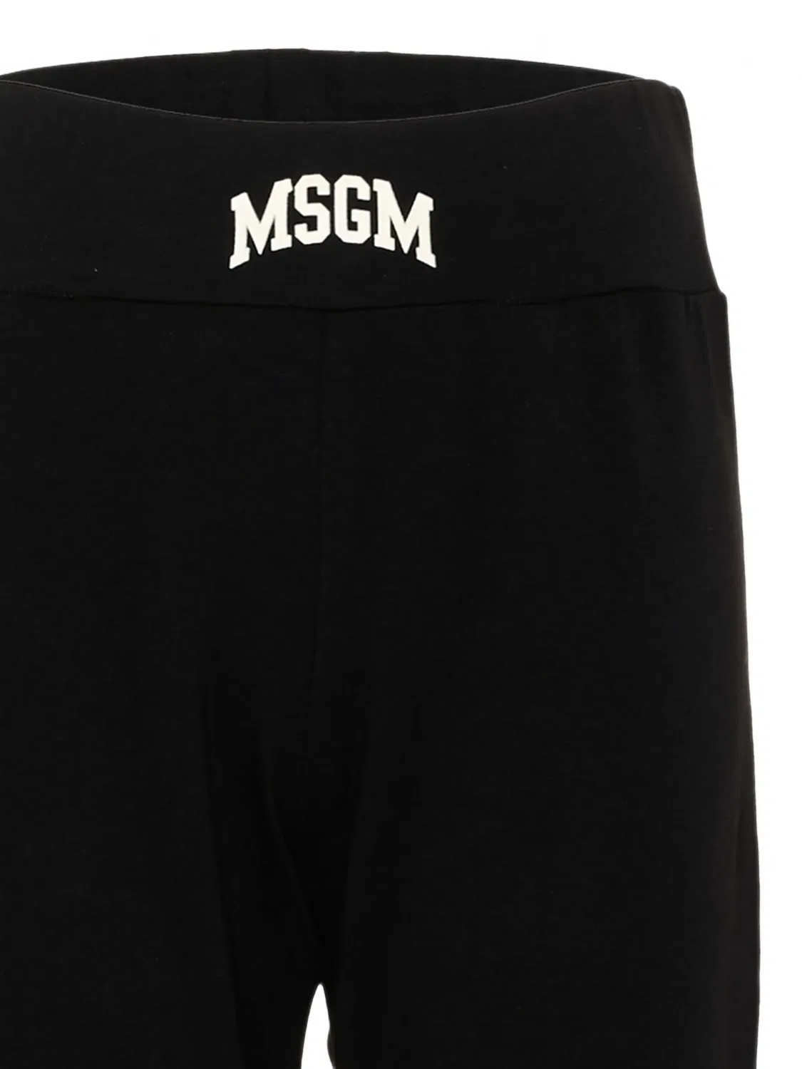 Расклешенные леггинсы с логотипом Msgm Kids, черный — фото 3