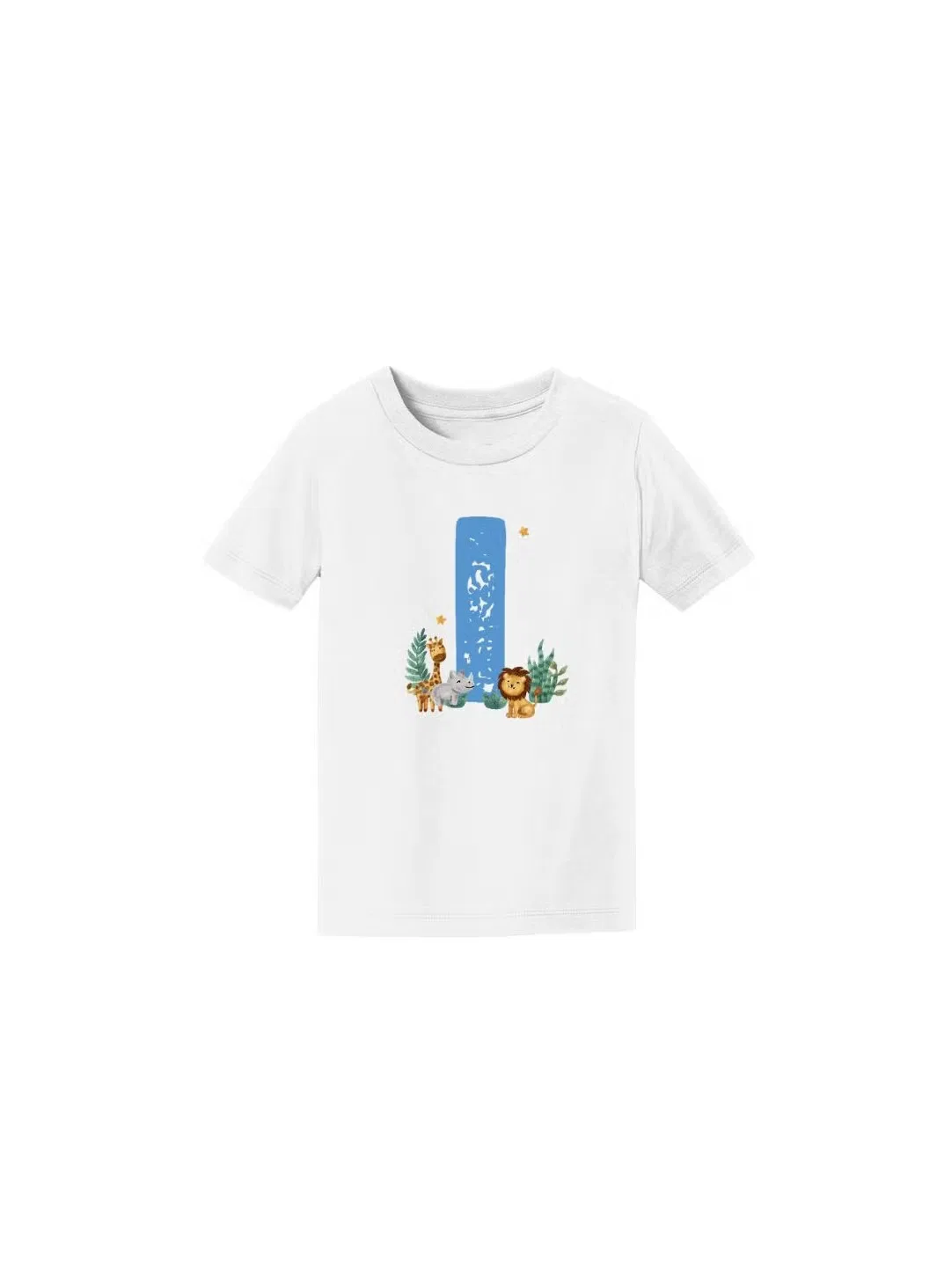 Футболка с принтом алфавита для мальчиков Printshop4Me, белый — фото 3