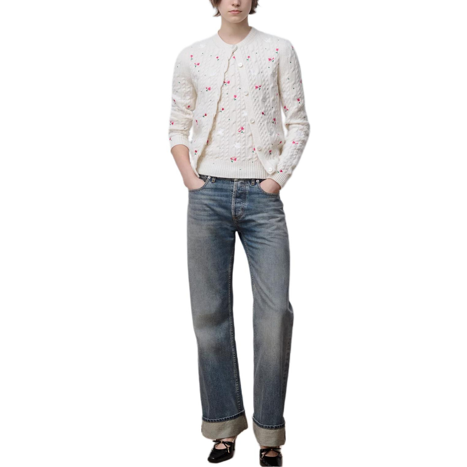 Свитер из кашемира Amour SS26 для женщин DIOR, экрю — фото 2