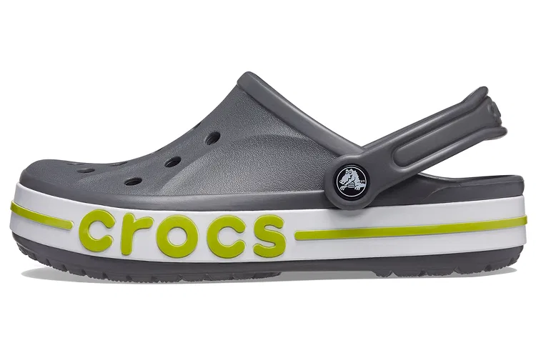 Детские сабо с цветком Gray (Shoe Flower Size) Crocs — фото 3