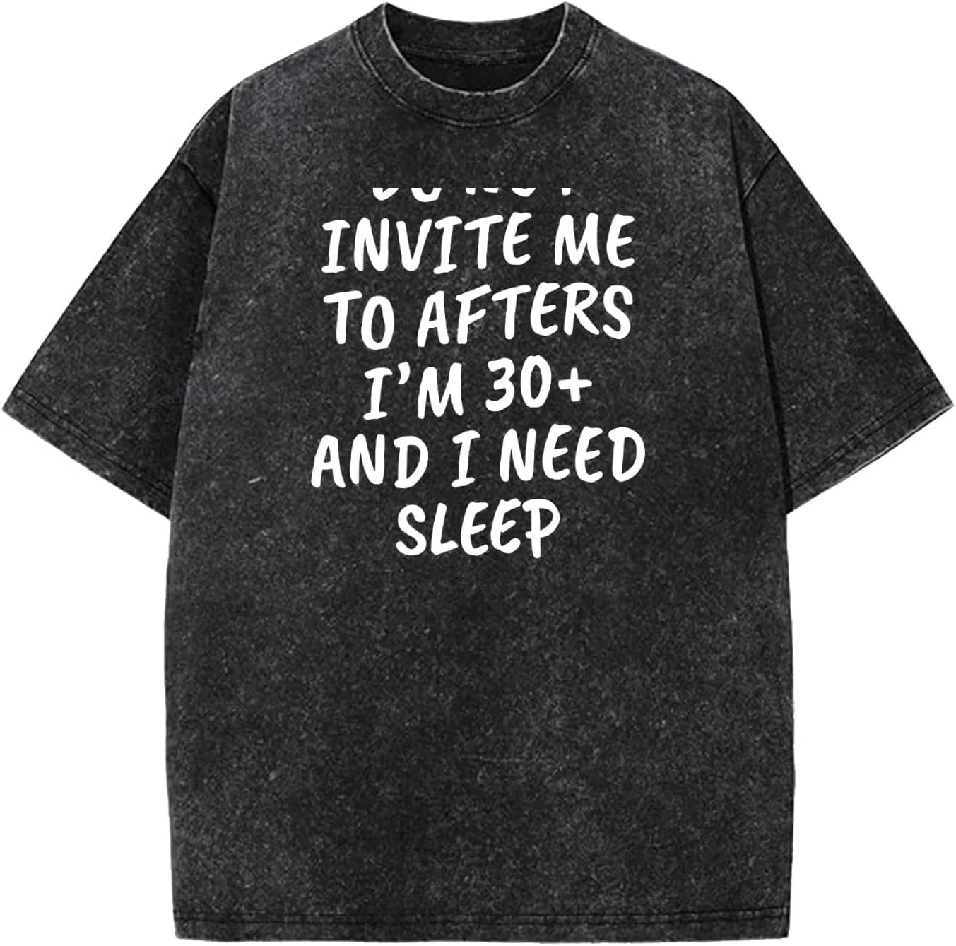 Мужская футболка с принтом Do Not Invite Me Shirt-004, Wash Black