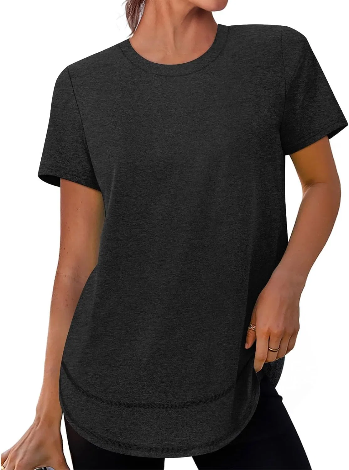 Женская футболка с защитой UPF 50+ Short Sleeve Workout, Black