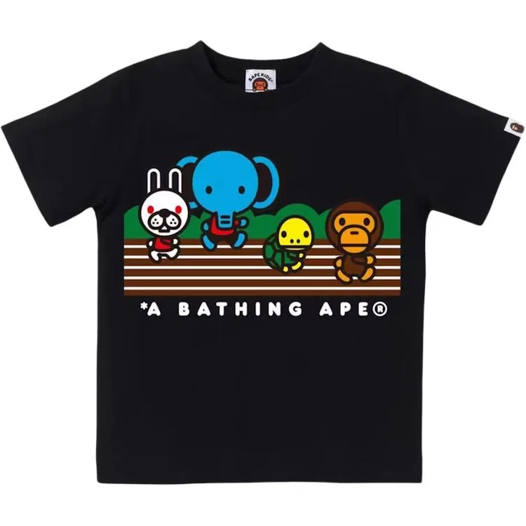 Детская футболка с коротким рукавом A BATHING APE, Black