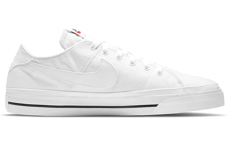 Кроссовки Nike Court Legacy Canvas, белый/черный — фото 2