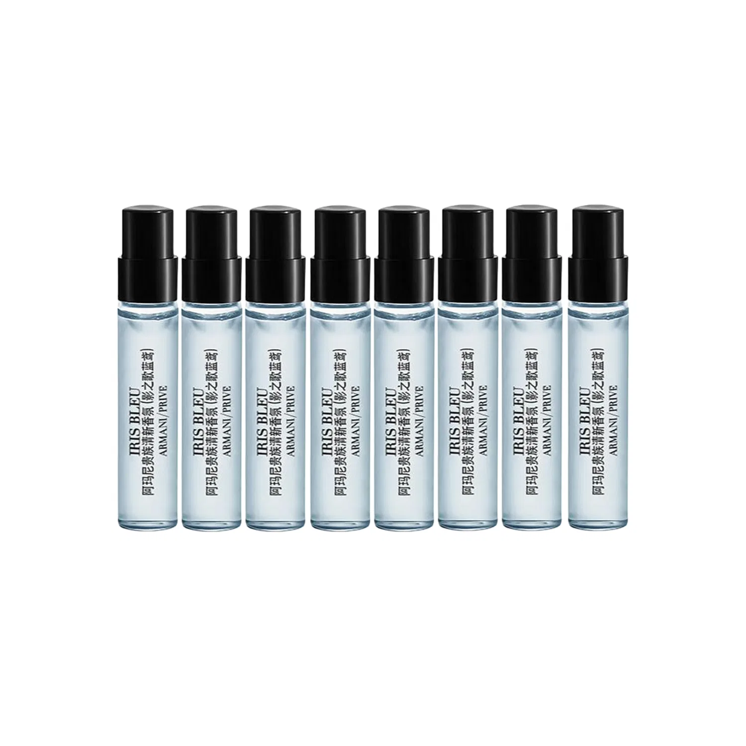 Набор пробников парфюма Shadow Iris Blue, GIORGIO ARMANI, 2 мл x 8, Black