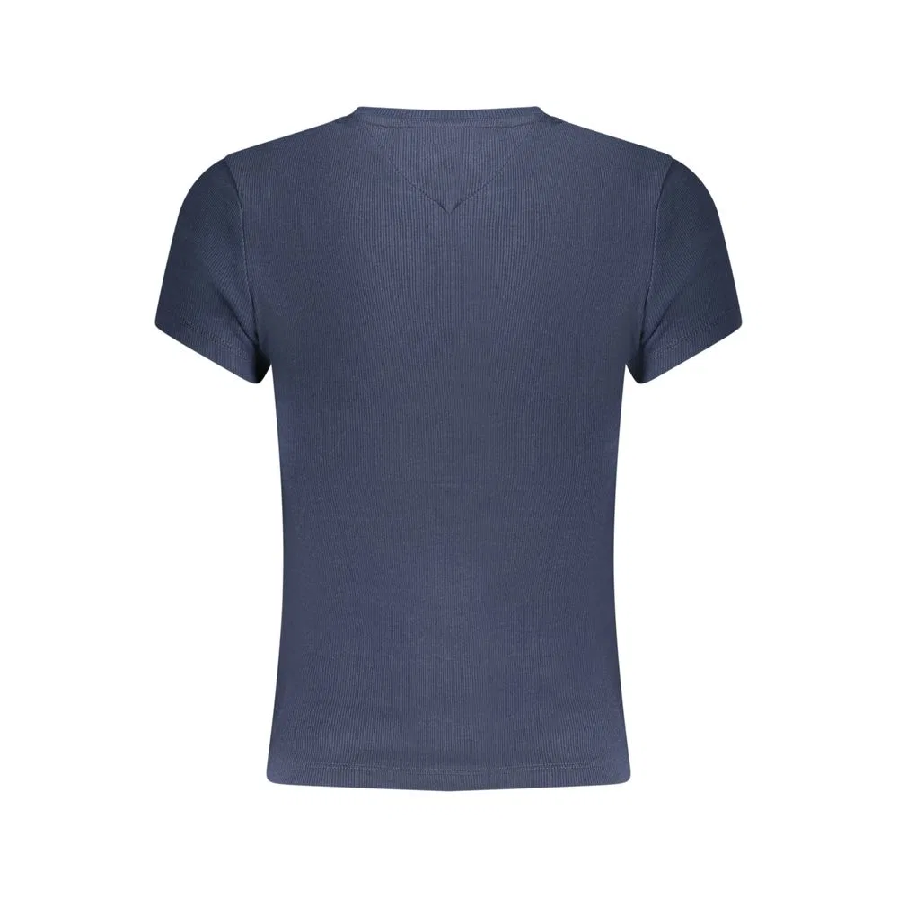 Женская футболка с коротким рукавом и принтом логотипа Tommy Hilfiger, Blue — фото 2