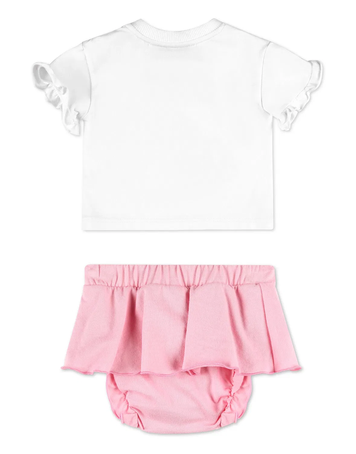 Детский комплект футболки и юбки с вышивкой PHILIPP PLEIN, White/Rose — фото 2