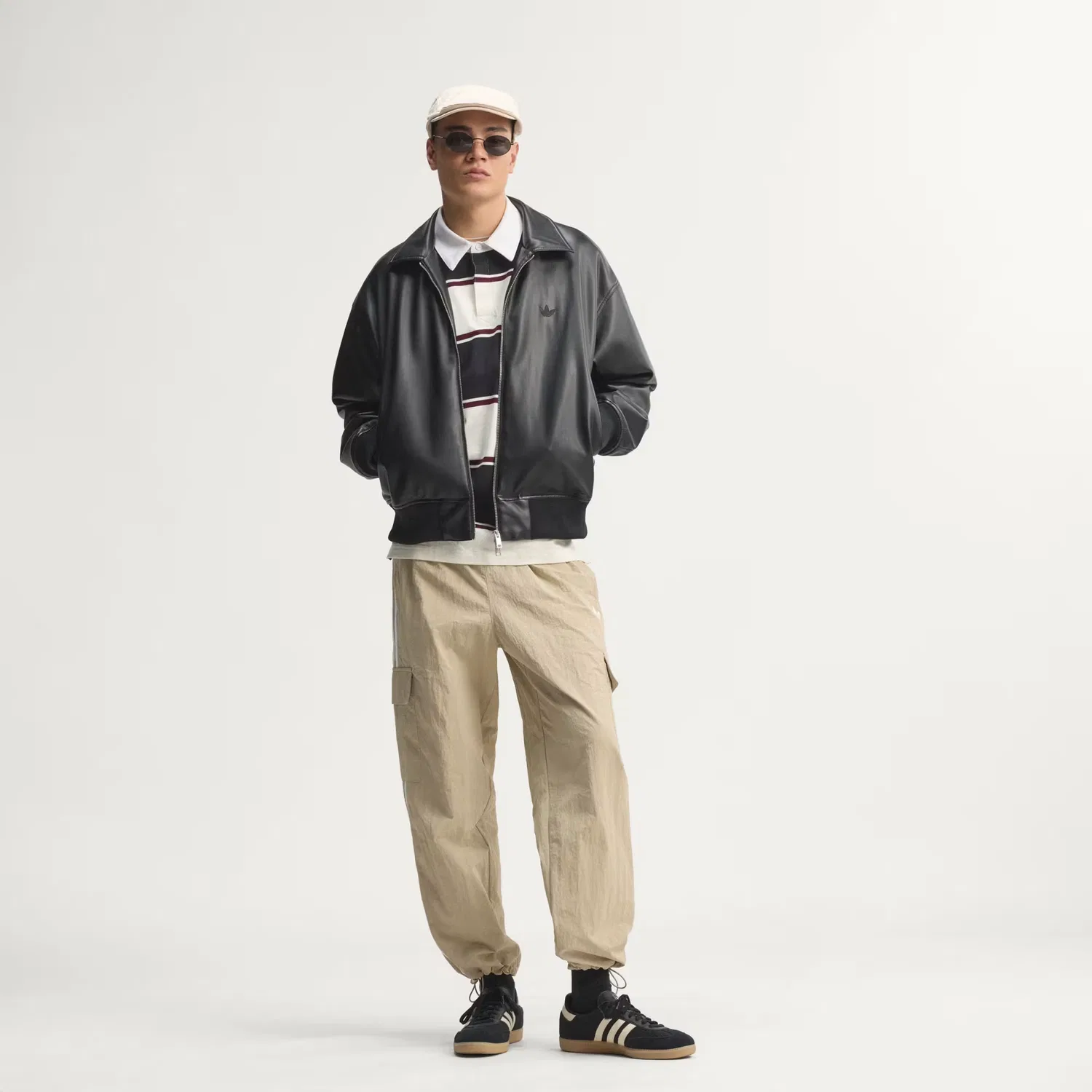 Мужские брюки-карго свободного кроя Adicolor Classics 3-Stripes Cargo Adidas Originals, хаки
