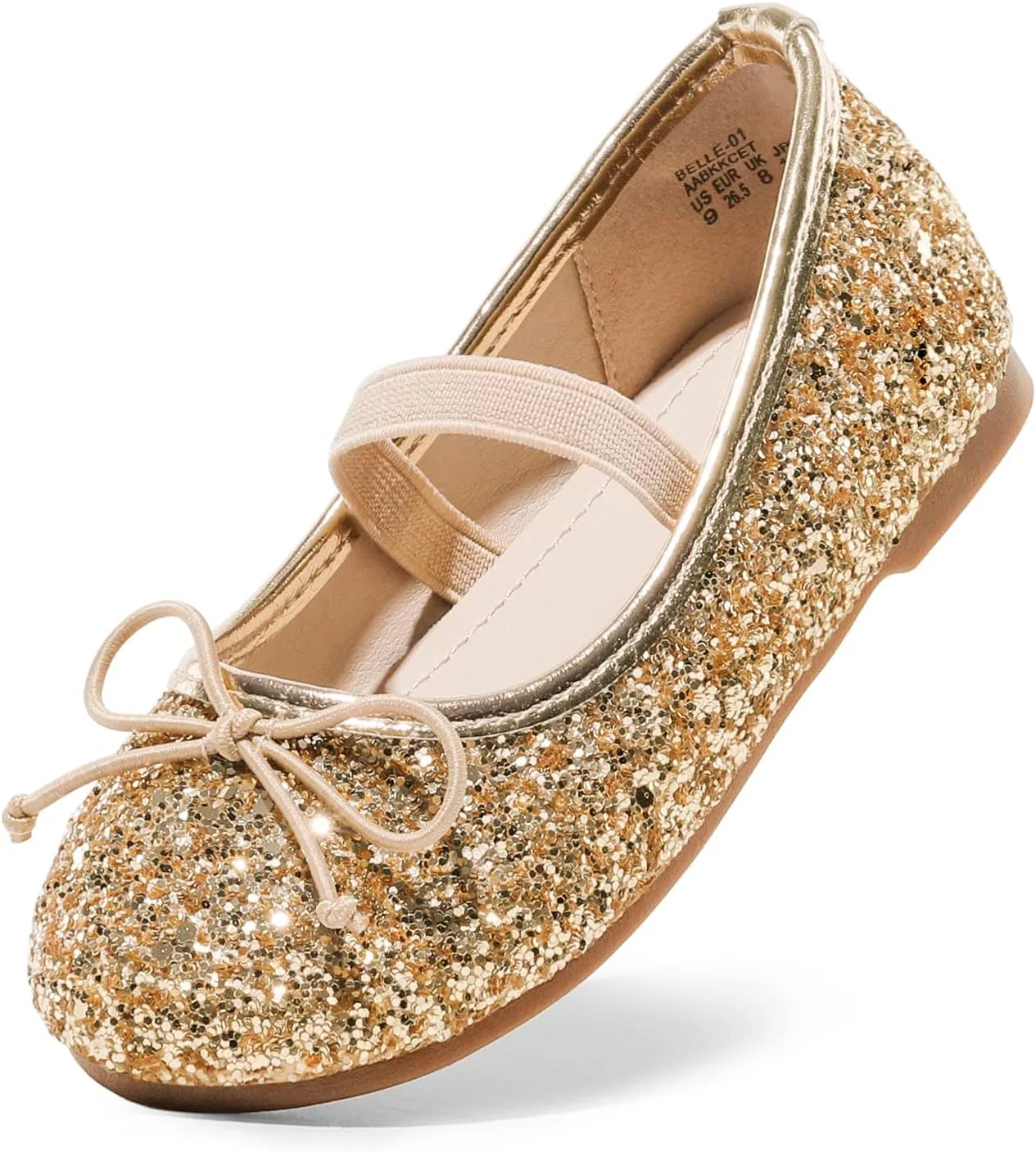 Детские балетки для девочек DREAM PAIRS, Gold