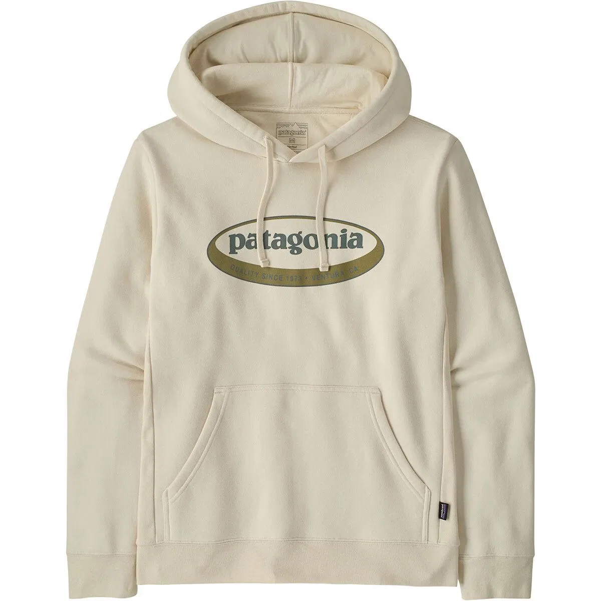 Мужское худи с принтом Uprisal Hoodie Patagonia, Birch White