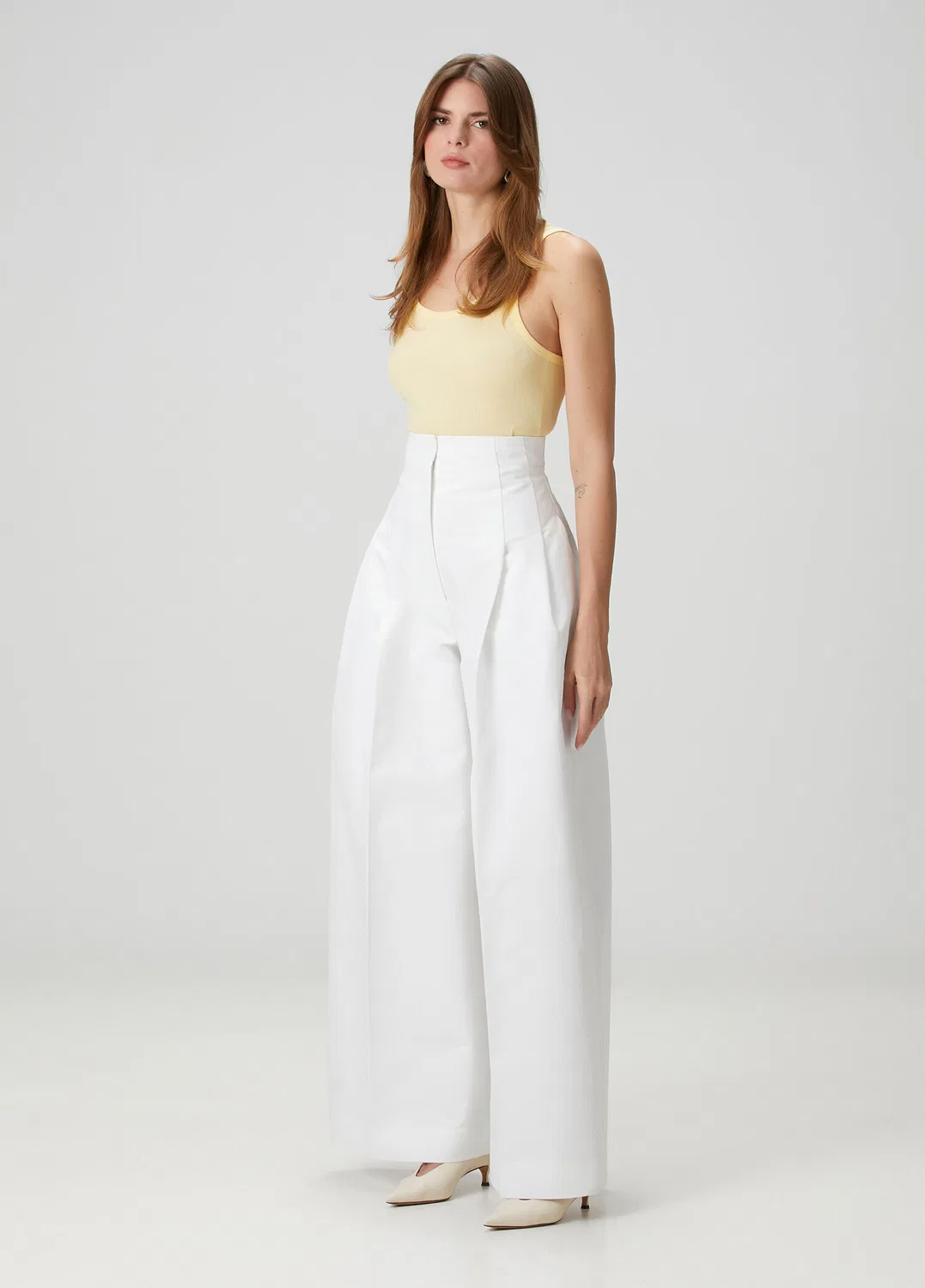 Топ Jacquemus Marcel, light yellow — фото 2