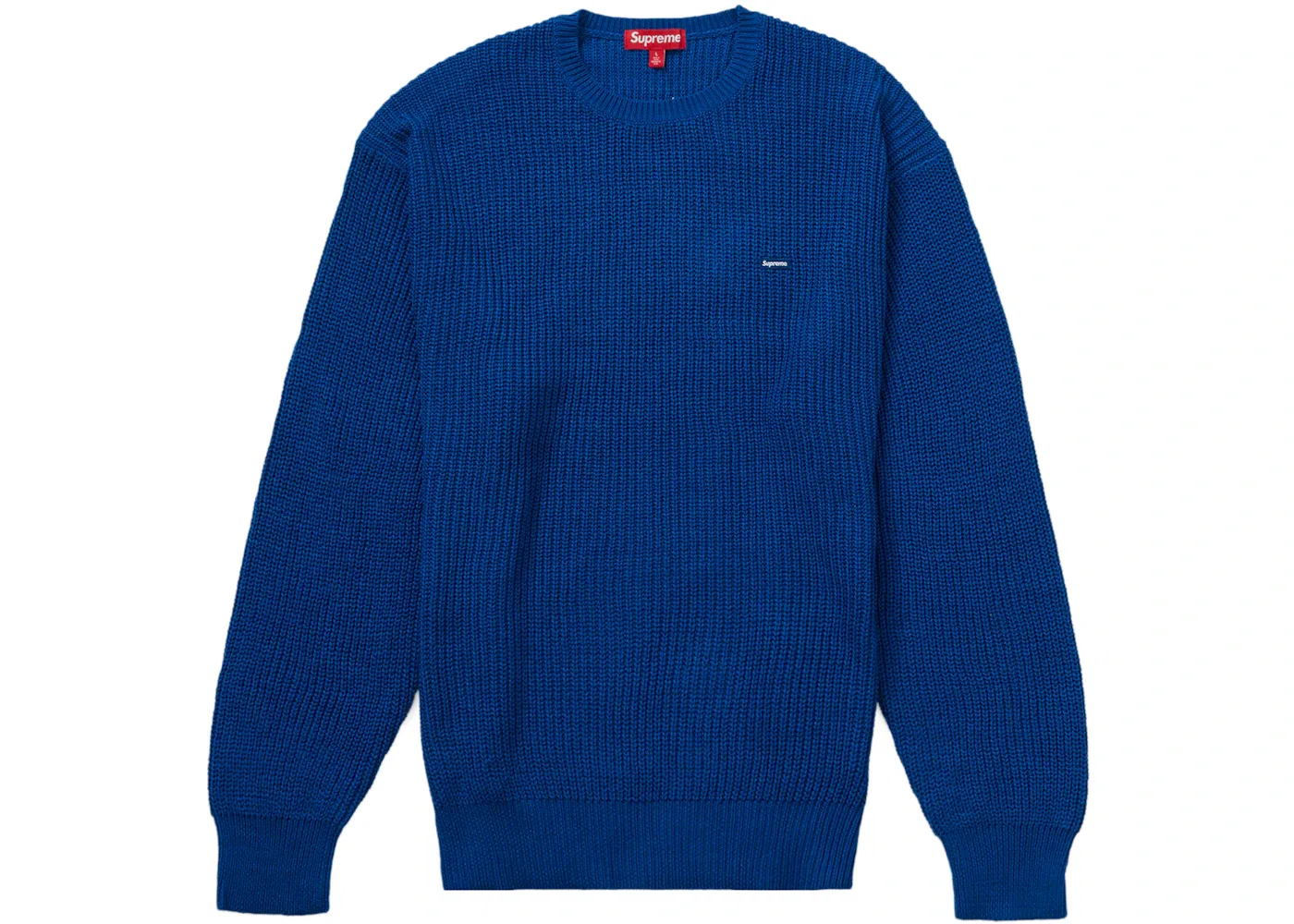 Мужской свитер с ребристой вязкой Supreme Small Box Ribbed Sweater, Royal