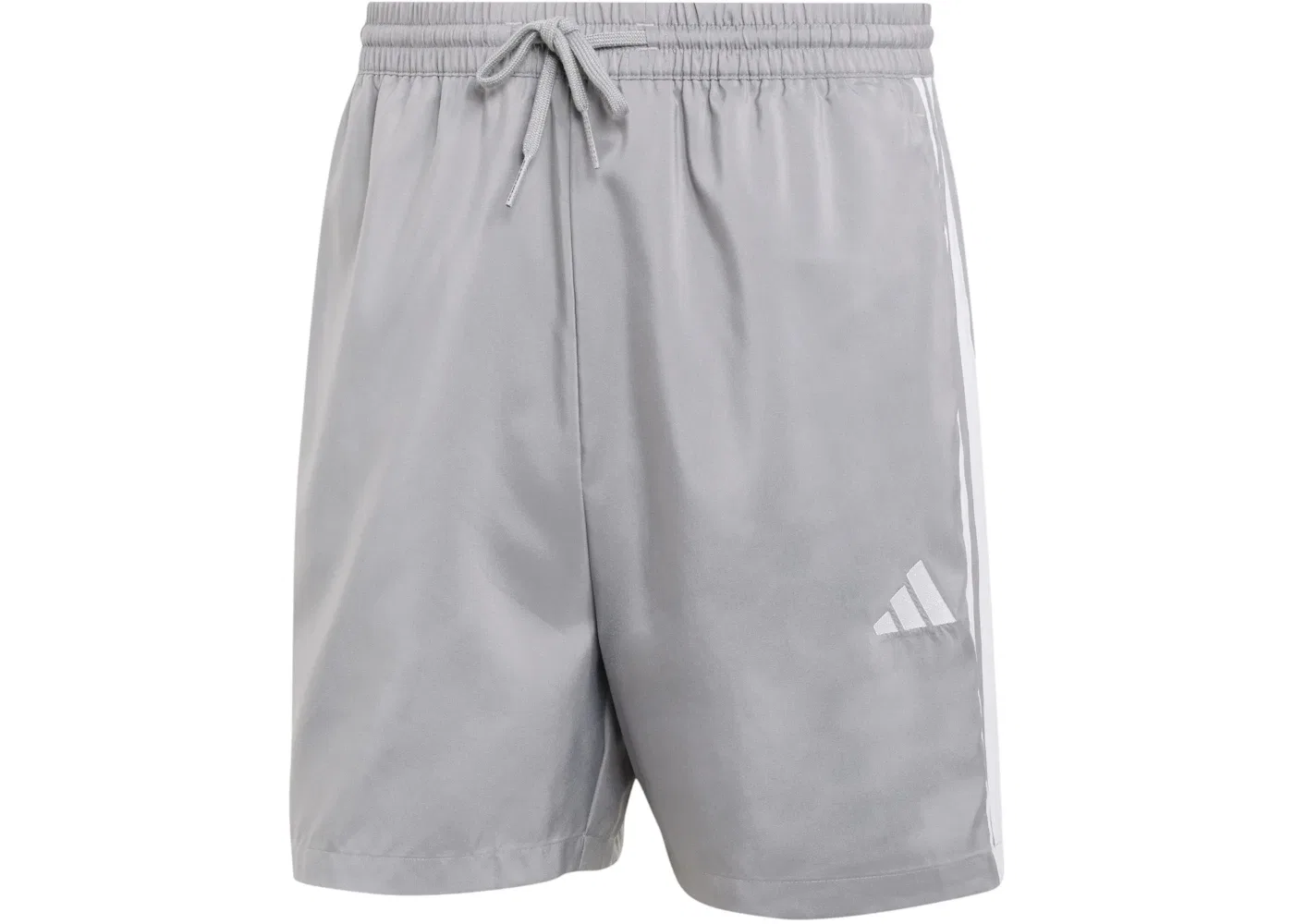 Мужские шорты с полосками Adidas Essentials 3-Stripes Chelsea Shorts, Grey Three White