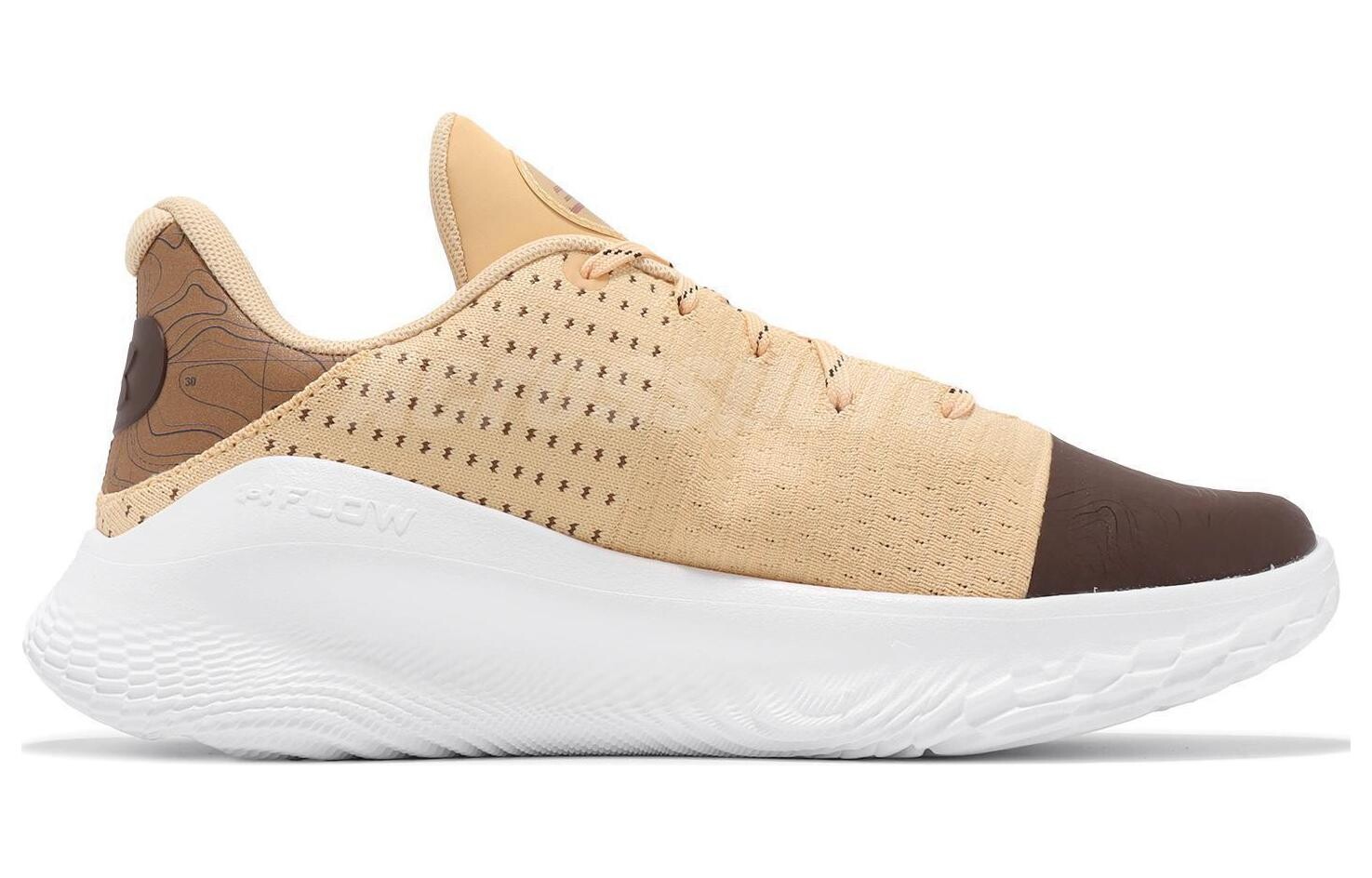Кроссовки Under Armour Curry 4, бежевый/коричневый/белый — фото 2
