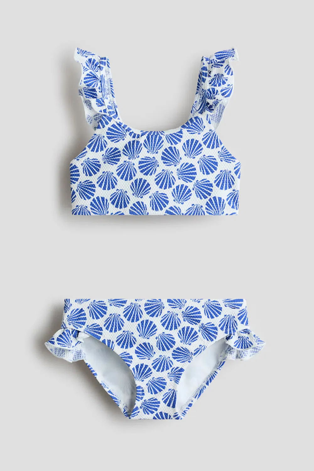 Бикини с текстурой Laura Ashley H&M, Weiß/Blau