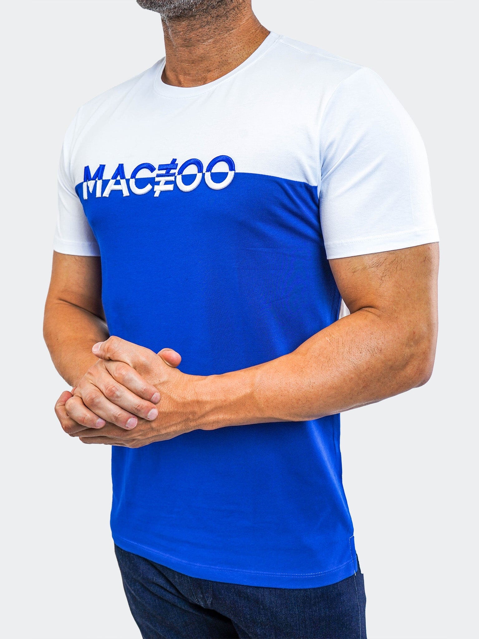 

Футболка Colorblock Blue MACEOO, синий