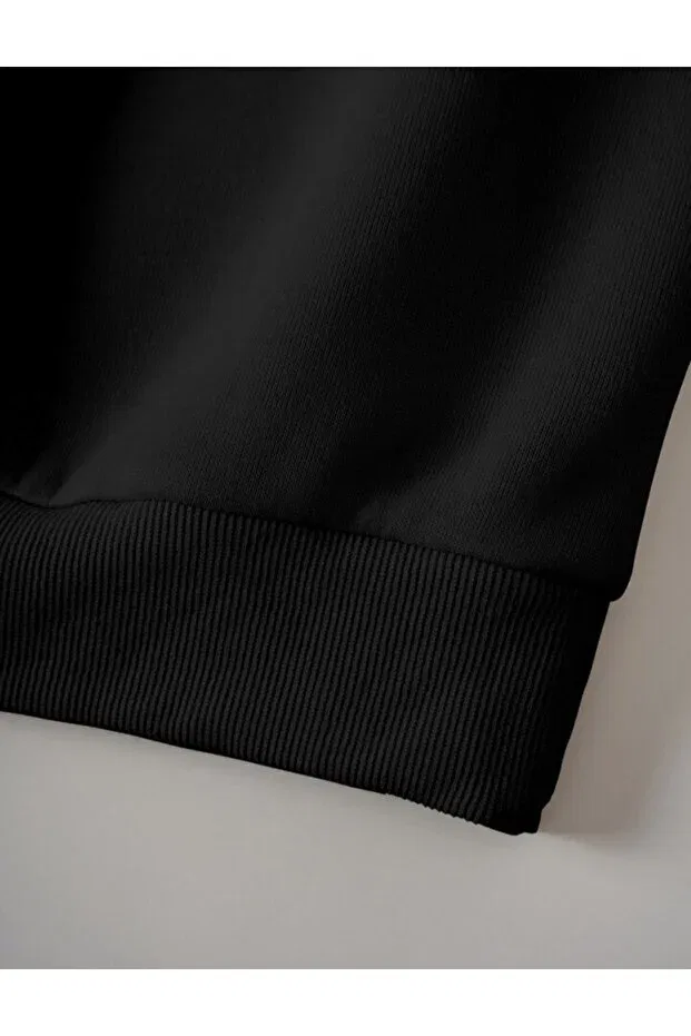 Детские свитшот для девочек с принтом We are bears Serays Moda, Black — фото 3
