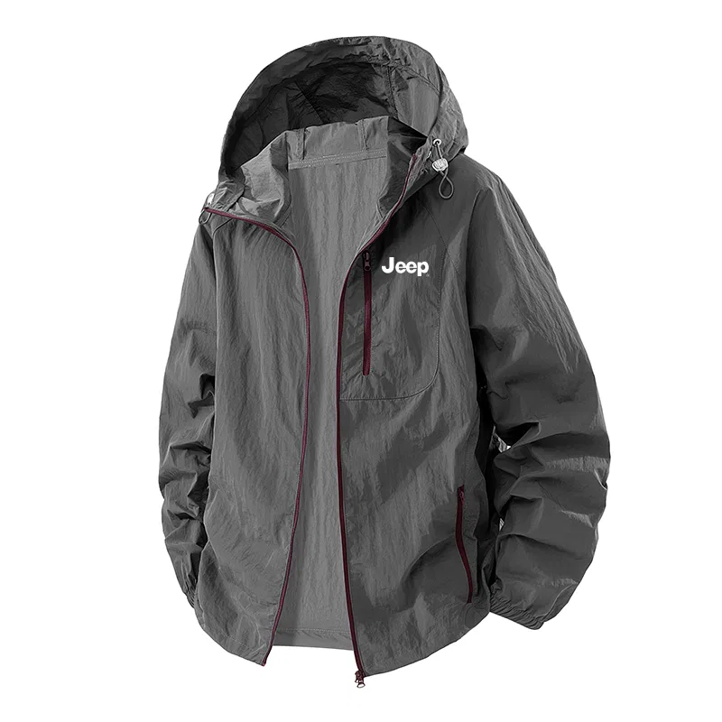 Детская ветровка с капюшоном и съемными рукавами Jeep Leisure Collection, Storm Gray