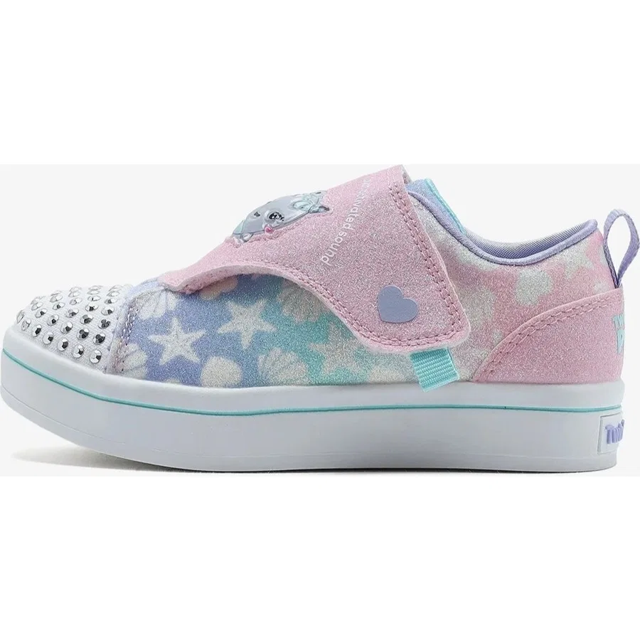 Детские светящиеся кроссовки Twi-Lites-Twinkle Pets Skechers, Цвет: Pембе