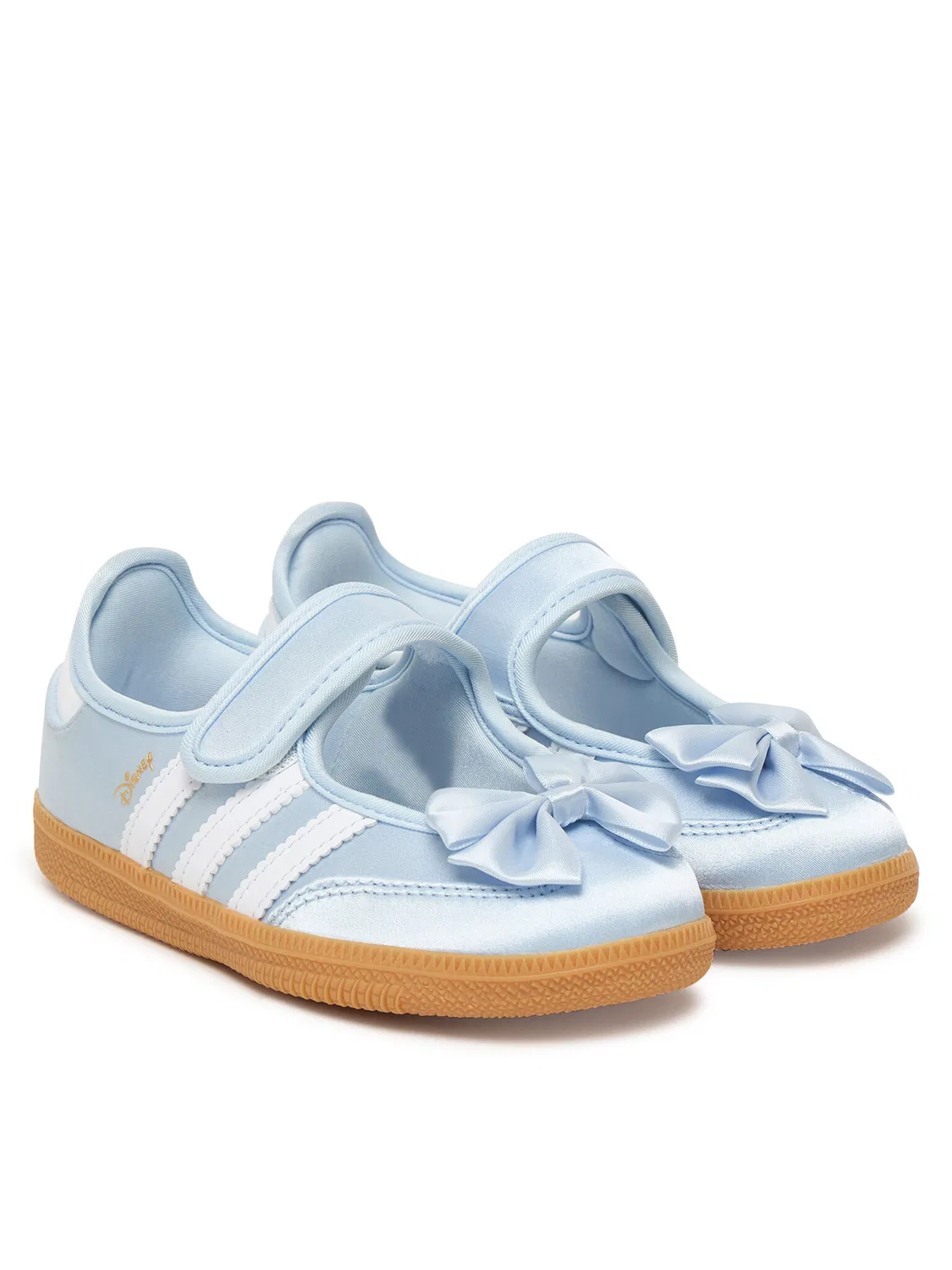 Балетки небесно-голубые для девочки Disney Samba Jane Adidas, голубой — фото 2