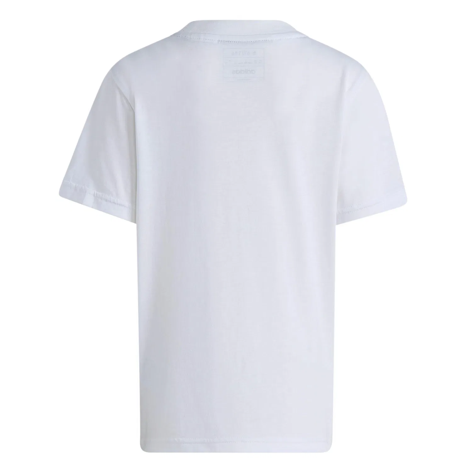 Детская футболка с принтом Essentials Logo Tee Adidas, Weiss Schwarz — фото 2