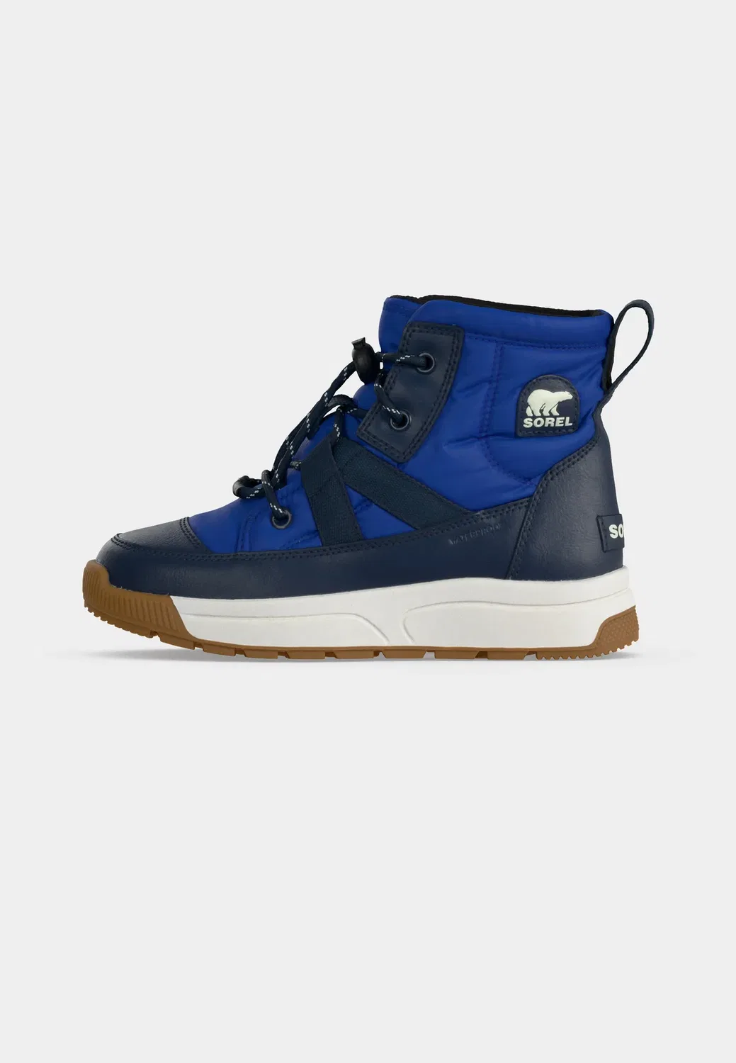 Детские унисекс ботинки Whitney III Mid WP на шнуровке Sorel, Azul/Collegiate Navy — фото 2