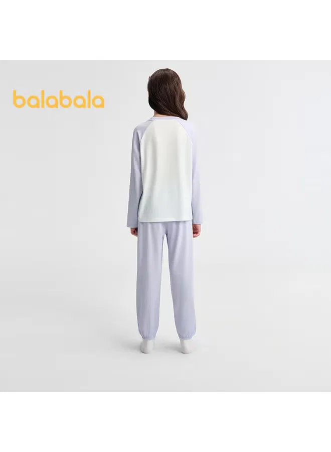 Комплект пижамы детский с длинным рукавом Balabala, фиолетовый — фото 3