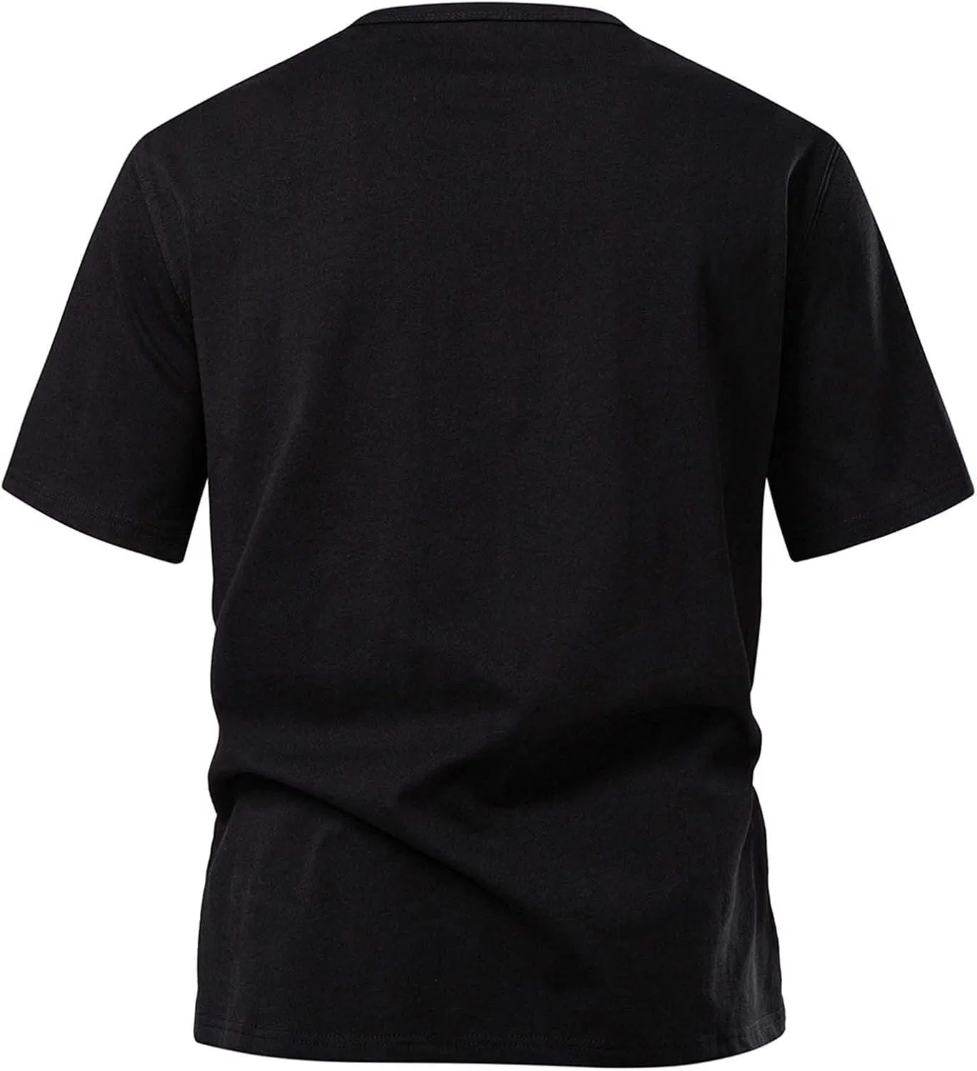 Мужская футболка хлопковая классическая Relaxed Fit, Black — фото 3