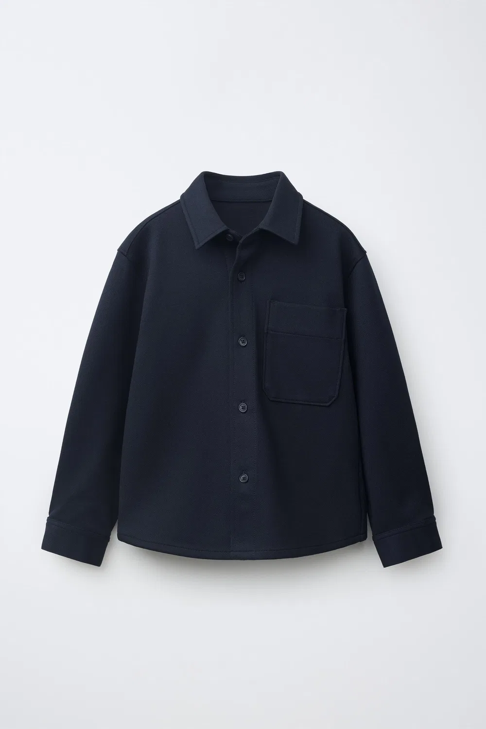 Удобная рубашка с карманами ZARA, Navy blue