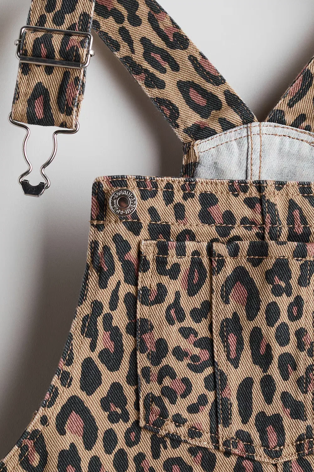 Комплект из двух предметов из хлопка H&M, Beige/Leopardenprint — фото 2