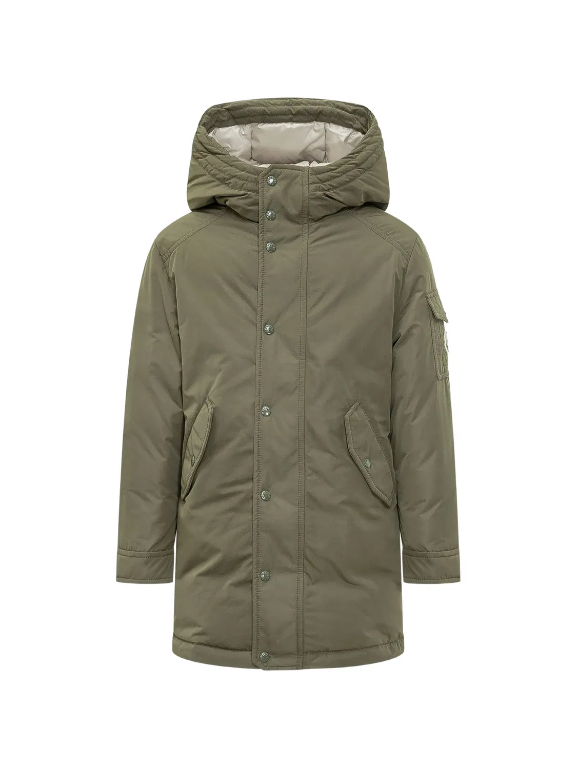 Парка с капюшоном Nahan зеленого цвета Moncler, зеленый