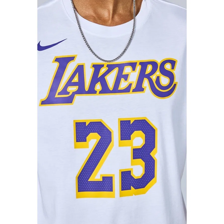 Футболка с графическим принтом Los Angeles Lakers Nike, Белый — фото 3