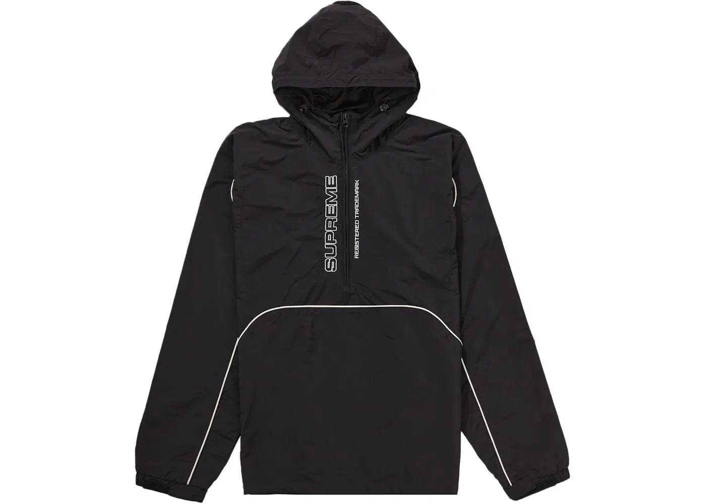 Мужской свитер с панелями и полузамком Supreme Pullover, Black