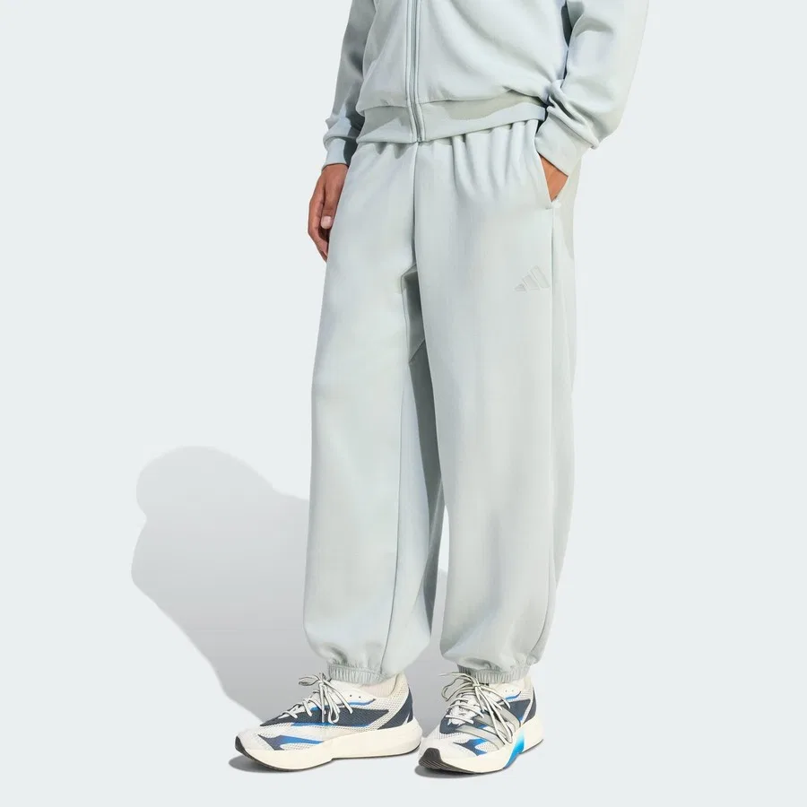 Спортивные штаны с баллонным кроем, модель Soft Lux Pants, adidas, Светло-зеленый