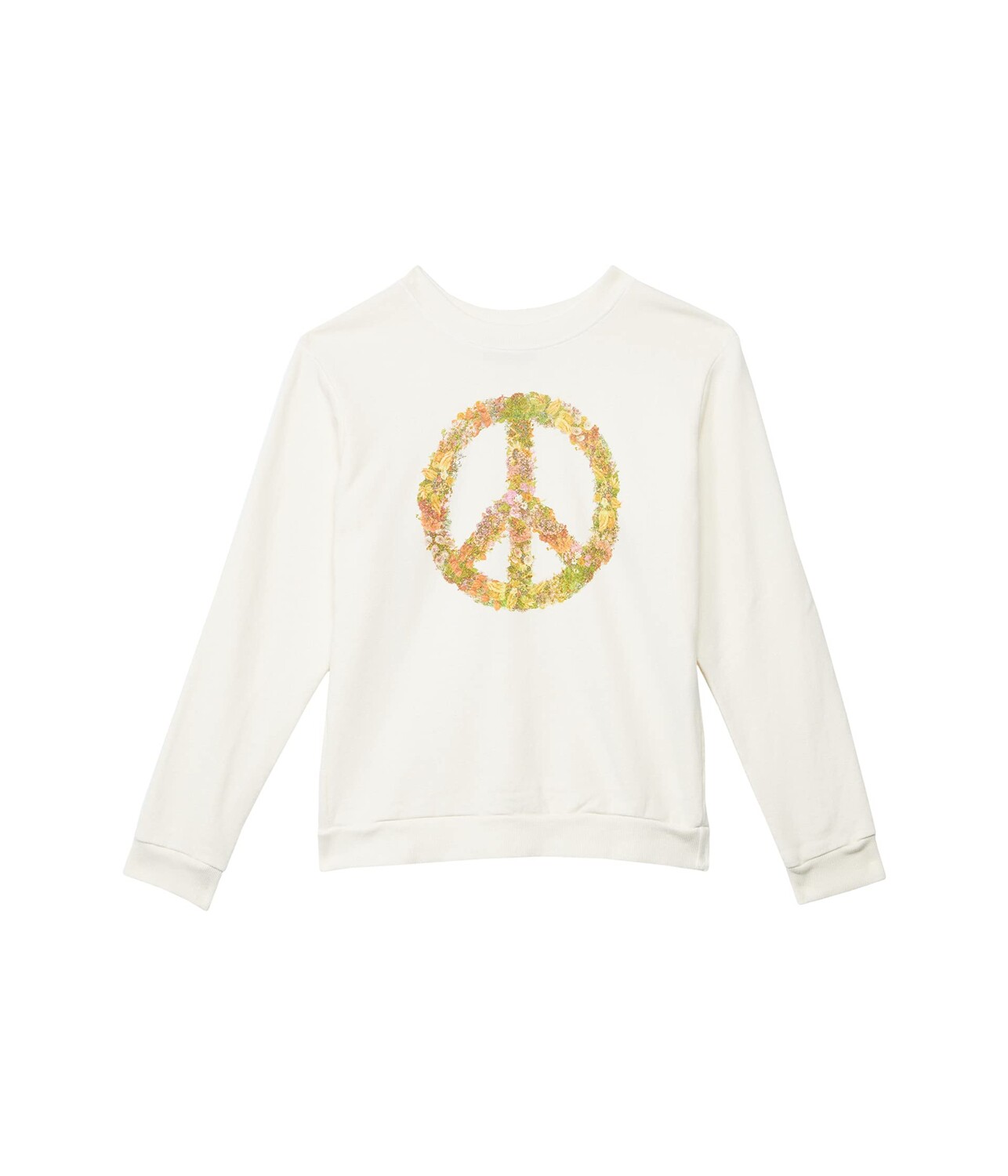 

Худи Tiny Whales, Peace Flowers Graphic Boxy Sweatshirt