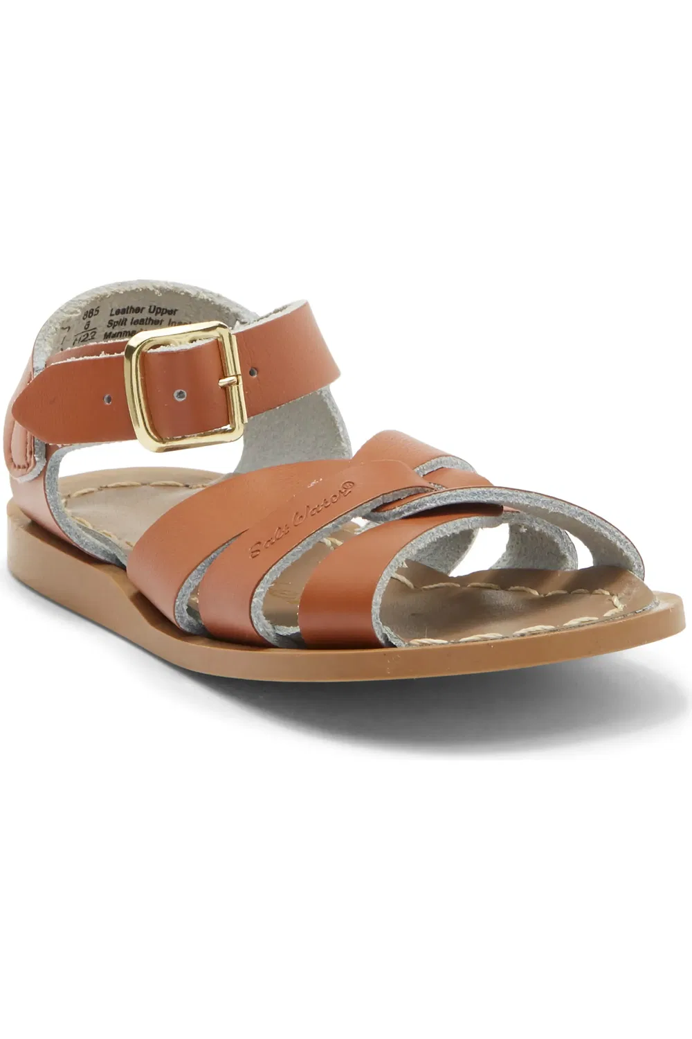 Сандалии детские на щиколотке с кожаным верхом Salt Water Sandals by Hoy, Tan