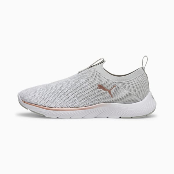 Женские туфли без застежек Softride Remi Slip-On Knit Puma, серый