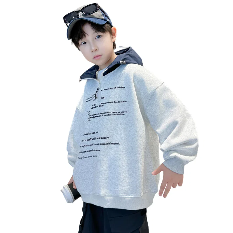 Детский свитшот хлопковый Lanza, Light Gray