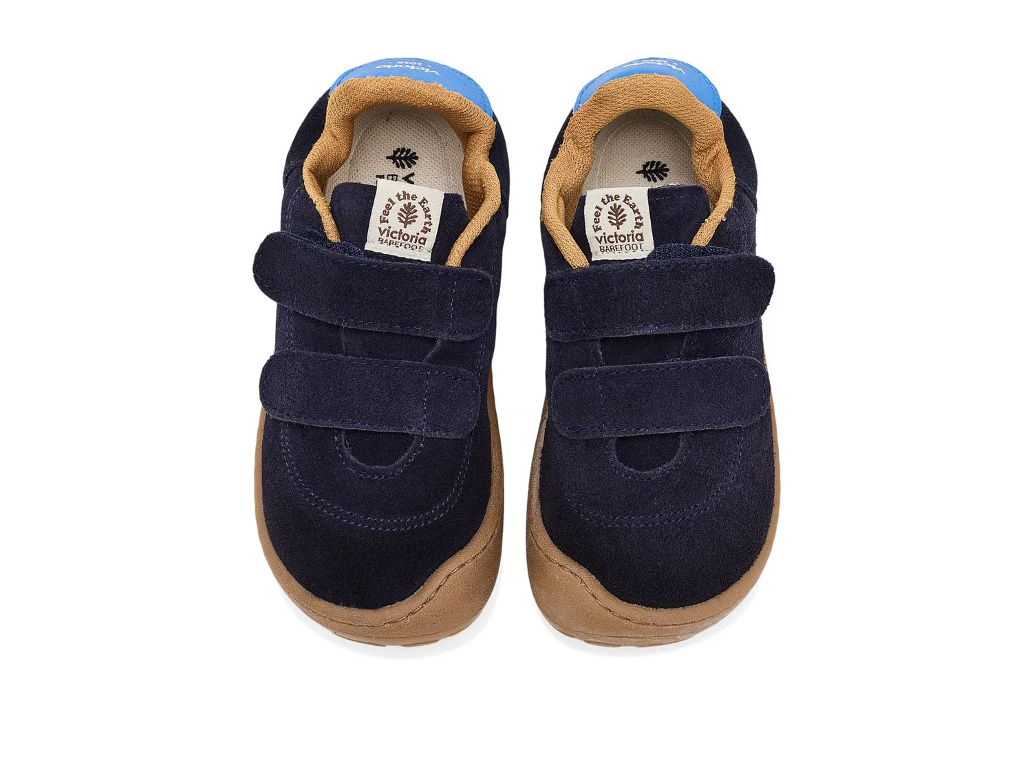Кроссовки Bosco Barefoot Suede (для младенцев, малышей, маленьких и больших детей) Victoria Kids, Marino — фото 3