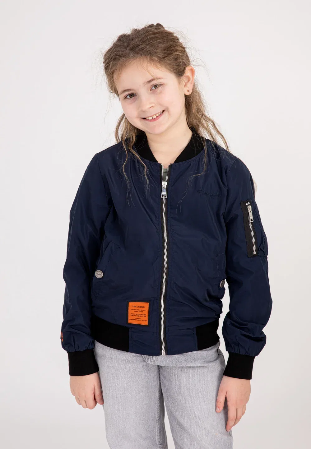 Ma1-Kids - куртка-бомбер Bombers, Navy Blue — фото 2