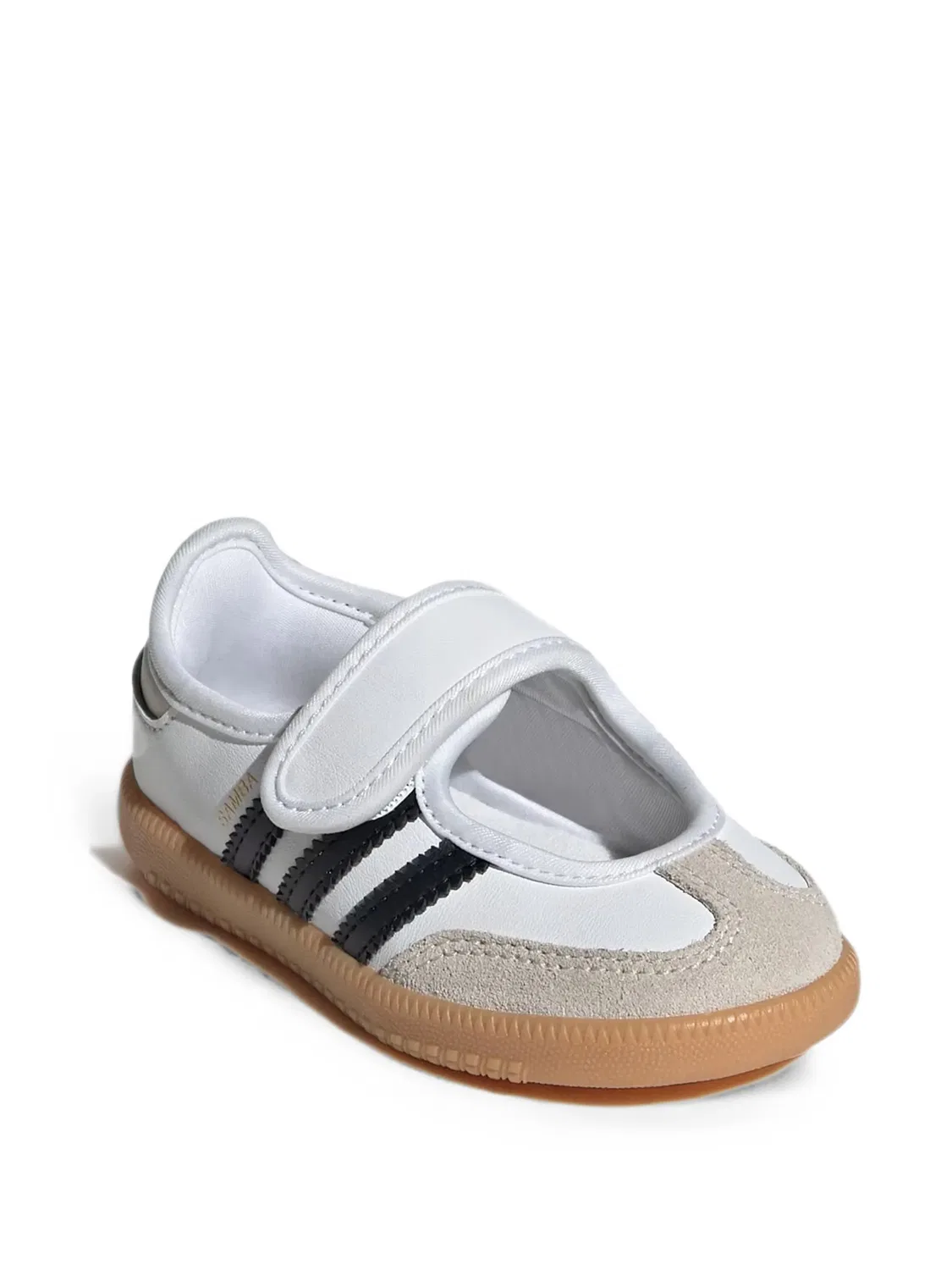 Кроссовки Samba Jane на липучках Adidas Kids, белый — фото 2