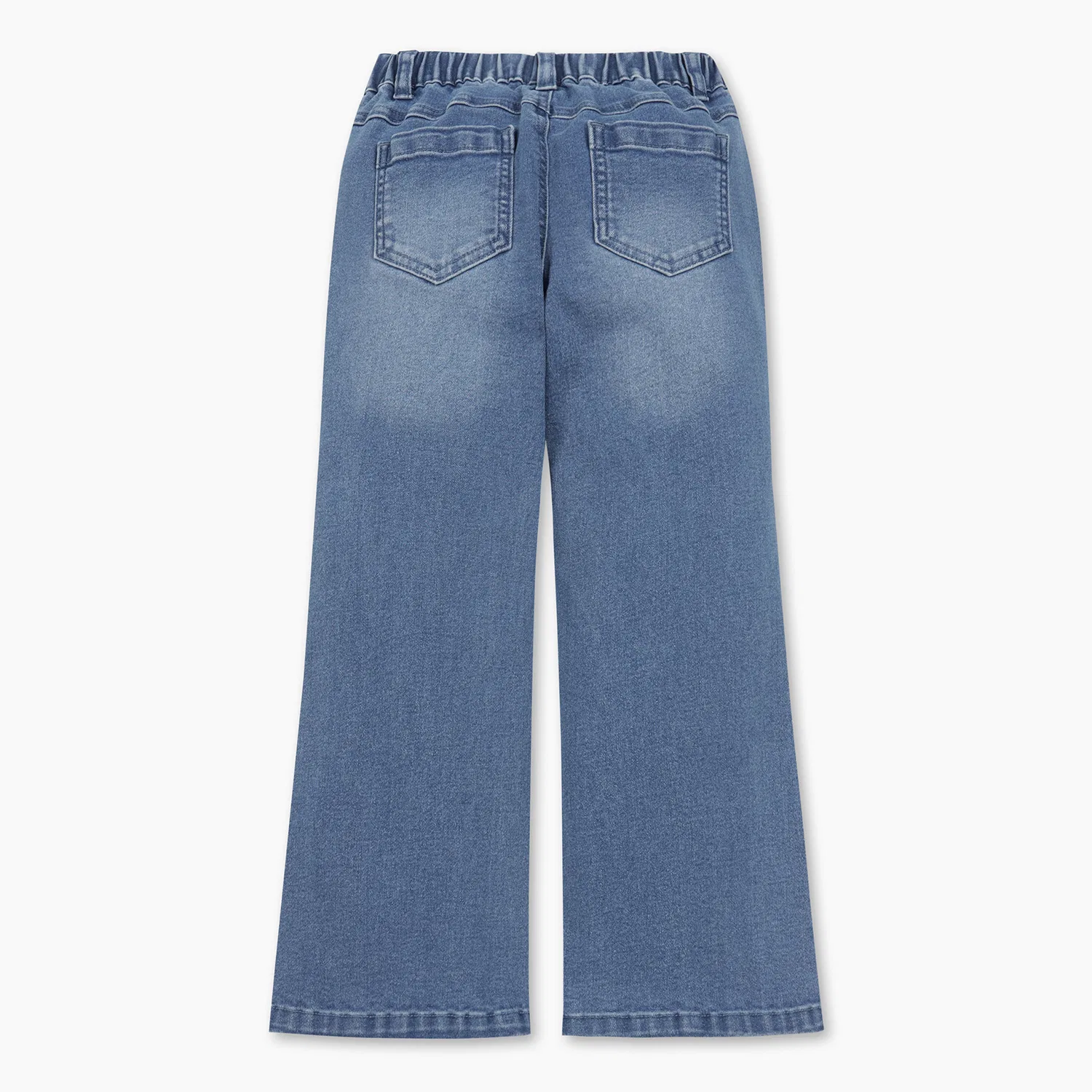 Детские джинсы Benetton Kids клеш Daisy, синие — фото 2