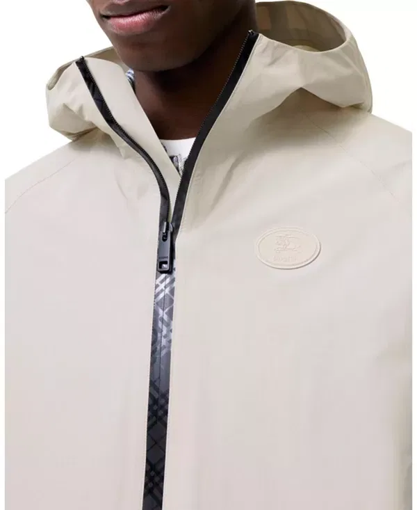 Мужская куртка с капюшоном из нейлона Clapton Burberry, Moon Grey — фото 3